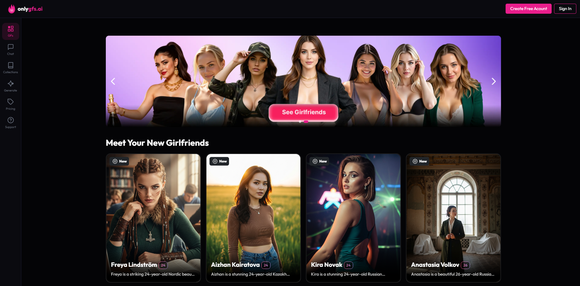 OnlyGFs.ai screenshot 2
